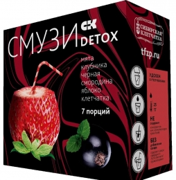 Смузи Detox мята, клубника, черная смородина (смесь для приготовления)