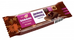 Ваффин в шоколаде без сахара "Двойной шоколад"