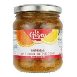 Варенье "Цитрусовые фрукты" без сахара, 300 гр