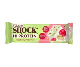 FitnesShock Протеиновый батончик без сахара "Фисташка-малина", 40 гр
