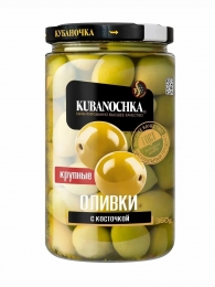 Оливки крупные с/к "Кубаночка", 360 гр
