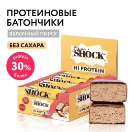 FitnesShock Протеиновый батончик без сахара "Яблоко-корица", 40 гр