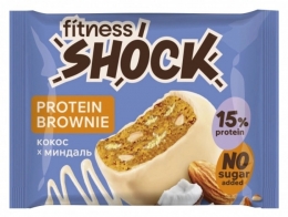 Протеиновое печенье Брауни FitnesShock "Кокос-миндаль" 50гр
