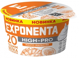 Йогурт белковый "Манго-маракуйя" HIGH-PRO, 160г