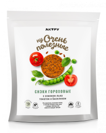 Хлебцы гороховые с семенами льна, томатом и зеленью, 80 гр